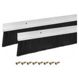 uxcell 2Pcs H-Shape Door Sweep, 39'x3'