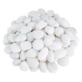 River Rocks 40lbs White Pebbles for Gardens