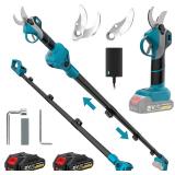 Electric Pruning Shears 1000W, 2-in-1 Pole