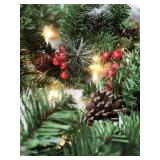 Pre-Lit Artificial Christmas Garland 9ft