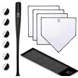 Grand Slam Baseball Bat Set: Bat, Balls, Bases