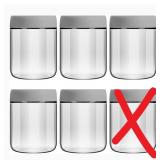 EONJOE 5-Pack 16oz Glass Jars with Lids
