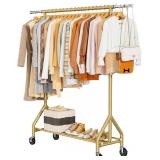 Heavy Duty Clothes Rack 450 LBS, Gold