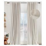 Blackout Curtains 50x84, 2 Panels, Cream