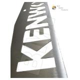 Stainless Steel Mud Flap Plates with KENWORTH