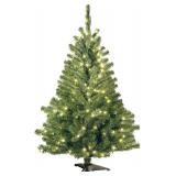 National Tree Co. 4 ft Pre-Lit Spruce Tree