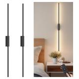 $120 39.4In Battery Operated Wall Sconces (2)