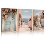 KAIRNE Italy Coast Cityscape Canvas 16x24x3