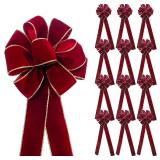 CT Craft Christmas Tree Topper Burgundy Bow