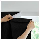 Adhesive Curtain: 100% Blackout 52x84
