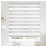 SHECUTE Cordless Zebra Blinds 72H x 35W White