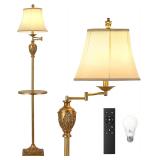 LED Floor Lamp with Adjustable Swing Arm