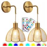 $110 Battery Operated Wall Sconces (2) with Remote