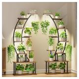 $144 9-Tier Plant Shelf with Grow Lights, 64' tall