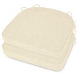 ELFJOY Chair Cushions Non-Slip Set 2 White