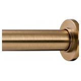 Ivilon Tension Curtain Rod, 24 36', Warm Gold