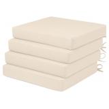 Outdoor Chair Cushions Set of 4, Beige