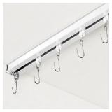 Curtain Track Ceiling Rail Set White 3ft-6ft