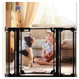 $135 Foreng Clear Acrylic Baby Gate 29.5-47.2'