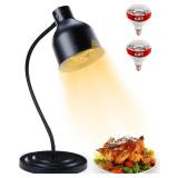 Commercial Food Warmer Lamp, 32' Steel Black