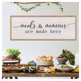 LuZhiQiang Farmhouse Sign Meals Here Made