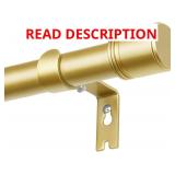 HOTOZON Gold Curtain Rods 32 120 in, 1 in