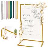 Wedding Sign Stand, Easel (Gold)