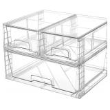 Vtopmart 3 Pack Stackable Storage Drawers