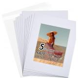 Falling in Art 5 Pack 16x20 White Photo Mats