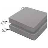 Favoyard Patio Chair Cushions 22x22x3, Grey