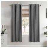 Mrs.Naturall Grey Linen Blackout 52x63