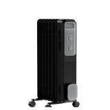 1500-Watt Oil-Immersed Radiant Heater Black