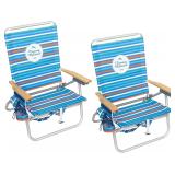 $143 Tommy Bahama 4-Position Folding Beach Chair