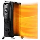 Oil Filled Radiator Heater, 1500W Space Heater