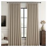 Black Out 96' Long Boho Curtains, 2 Panel Set