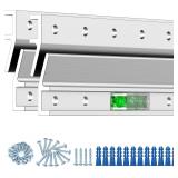 French Cleat Hanger 50' 400 lb, Level (2)