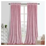 Roslynwood Velvet Blush Curtain 84 /2 Panels