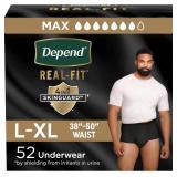 Depend Real Fit Adult Diapers, Max Absorbent
