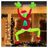 Green Christmas Tree Decor 5.58ft Santa Body