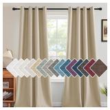 H.VERSAILTEX Linen Blackout Curtain 84' Panel