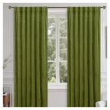LAMIT Moss Green Velvet Blackout Curtains 72'