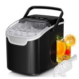 Countertop Ice Maker, 8 in 6 mins, Black
