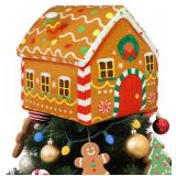 Gingerbread House Tree Topper, Plush Velvet