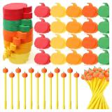 Maitys 48 Pcs Fall Pumpkin Sticky Notes Set