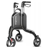 $120 Soundfuse 3-Wheel Rollator, Lightweight Black