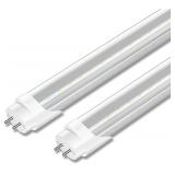 2-Pack T8 LED Bulbs 4FT, 6000K Daylight