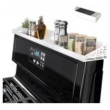 Magnetic Stove Top Shelf   White Spice Rack