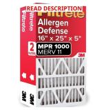 Filtrete 16x25x5 AC Furnace Filter, 2-Pack