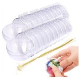 20Pcs 60mm Clear Fillable Ornaments