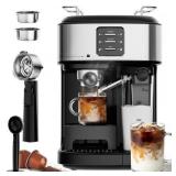$180 Auseo 20 Bar Espresso Machine with Frother